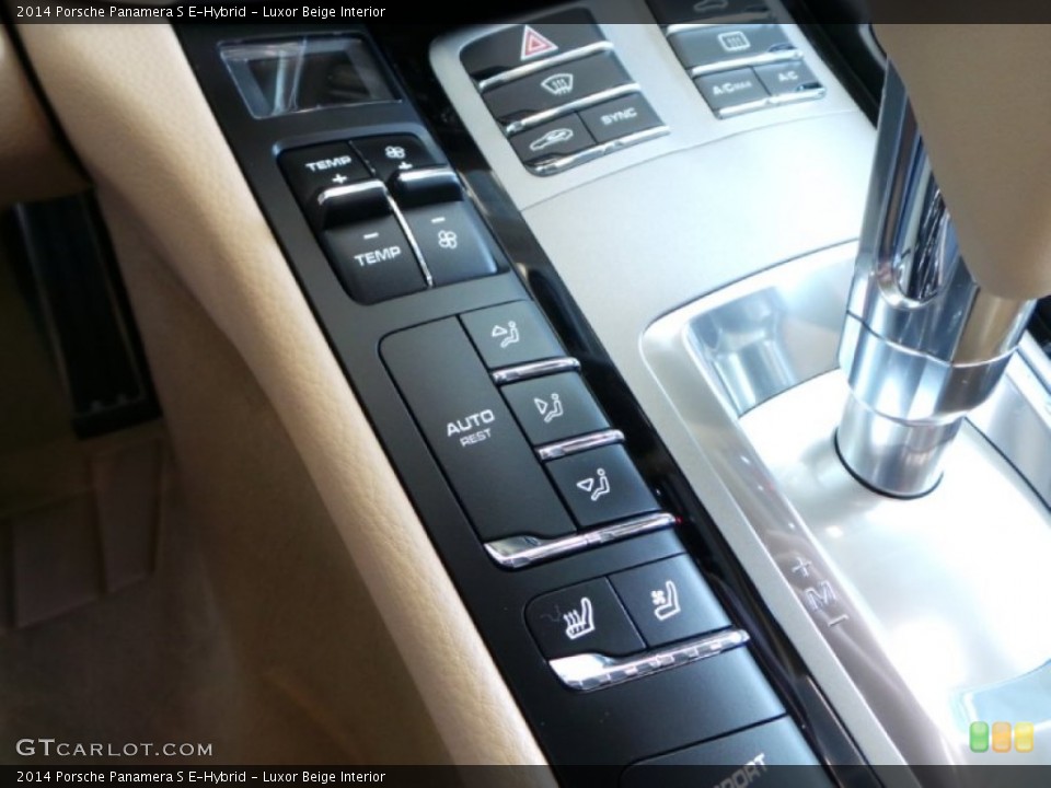 Luxor Beige Interior Controls for the 2014 Porsche Panamera S E-Hybrid #90841015