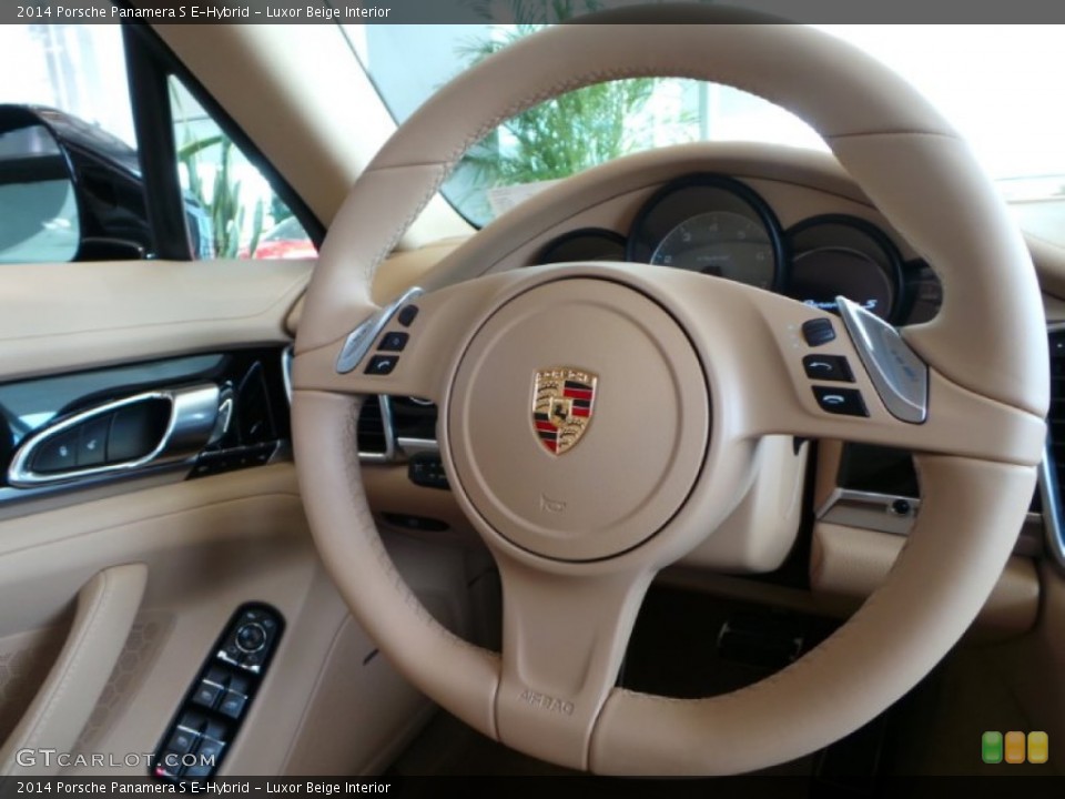 Luxor Beige Interior Steering Wheel for the 2014 Porsche Panamera S E-Hybrid #90841172