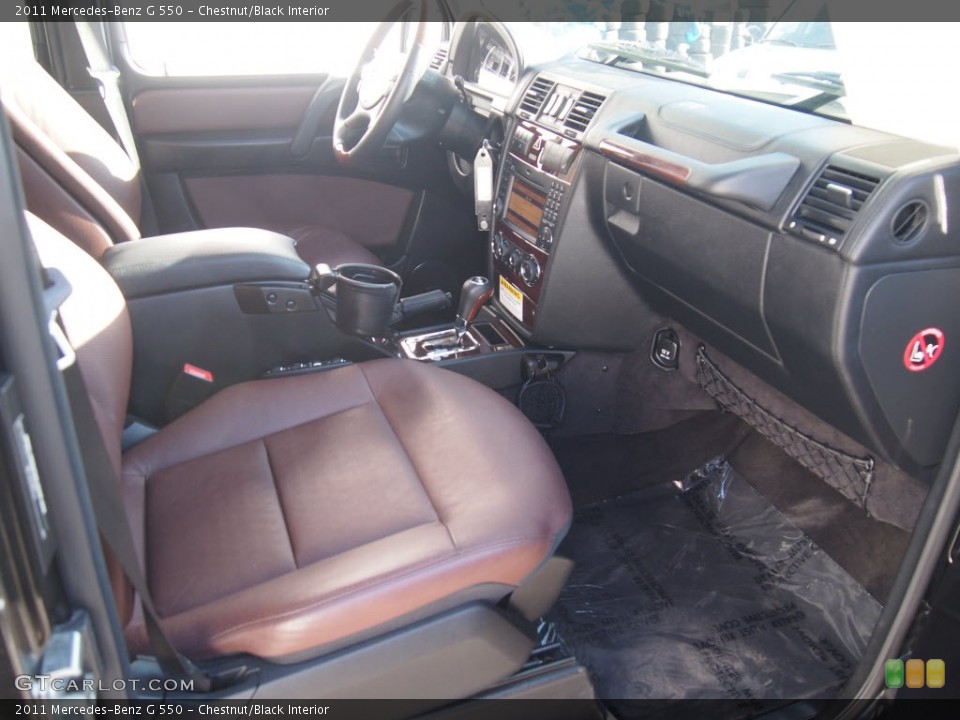 Chestnut/Black Interior Front Seat for the 2011 Mercedes-Benz G 550 #90845047