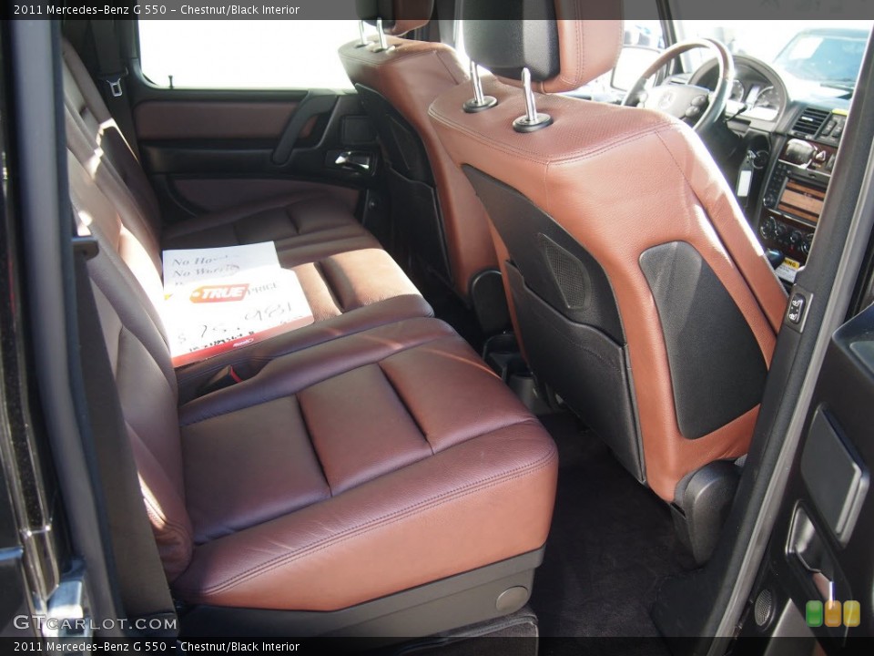 Chestnut/Black Interior Rear Seat for the 2011 Mercedes-Benz G 550 #90845065