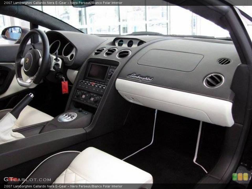 Nero Perseus/Bianco Polar Interior Dashboard for the 2007 Lamborghini Gallardo Nera E-Gear #908503