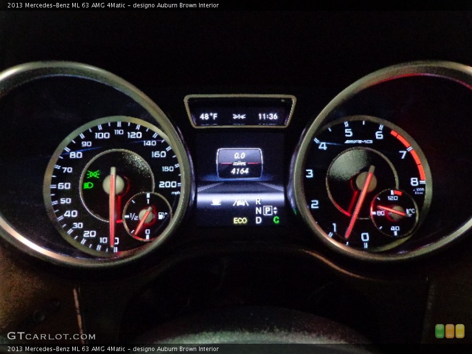 designo Auburn Brown Interior Gauges for the 2013 Mercedes-Benz ML 63 AMG 4Matic #90851017