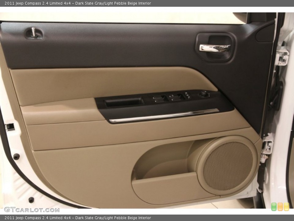 Dark Slate Gray/Light Pebble Beige Interior Door Panel for the 2011 Jeep Compass 2.4 Limited 4x4 #90856640