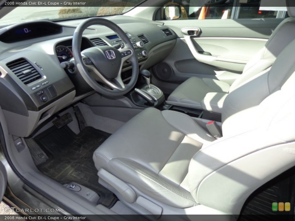 Gray Interior Photo for the 2008 Honda Civic EX-L Coupe #90858320