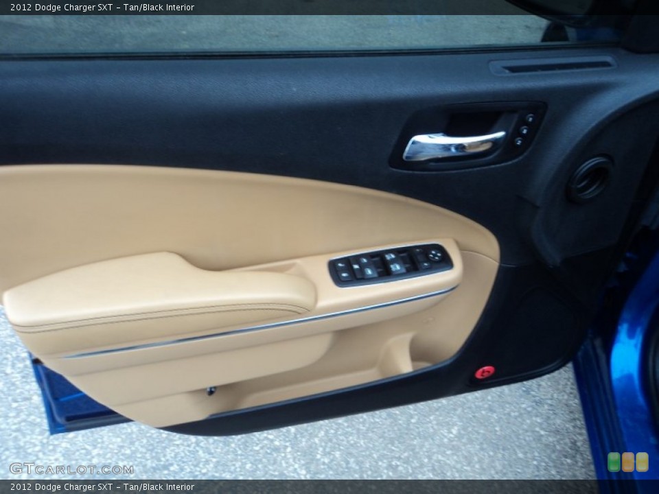 Tan/Black Interior Door Panel for the 2012 Dodge Charger SXT #90861112