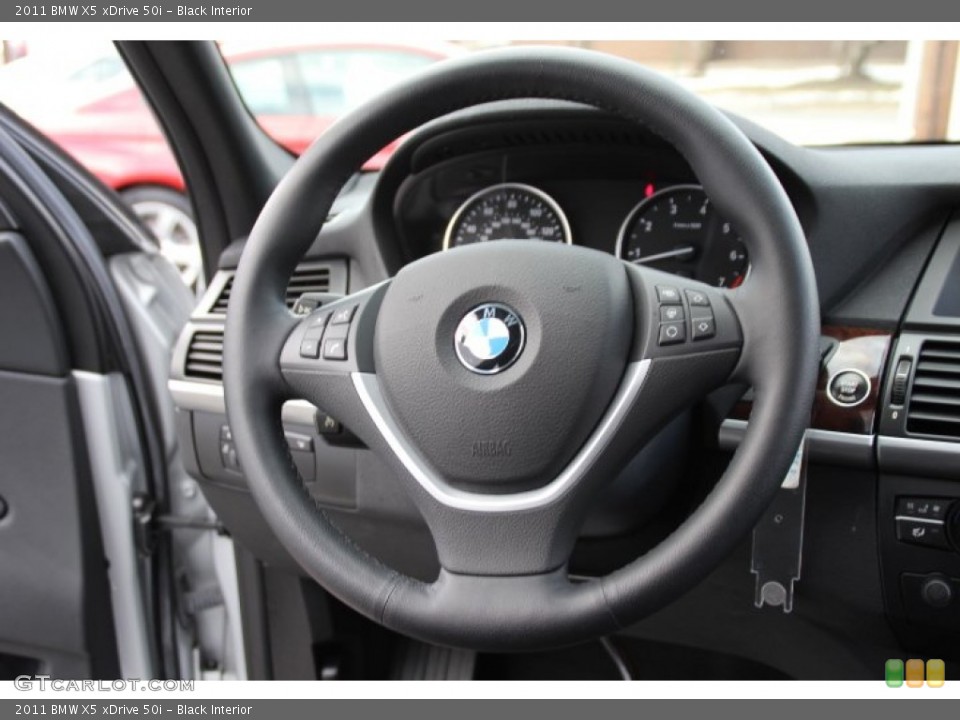 Black Interior Steering Wheel for the 2011 BMW X5 xDrive 50i #90862652
