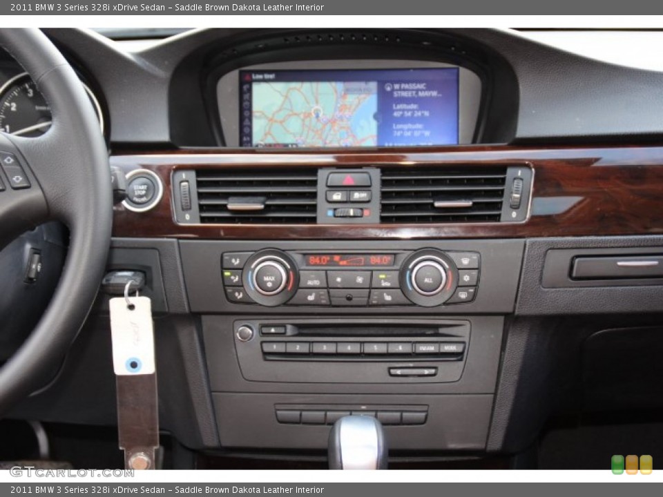 Saddle Brown Dakota Leather Interior Controls for the 2011 BMW 3 Series 328i xDrive Sedan #90863171
