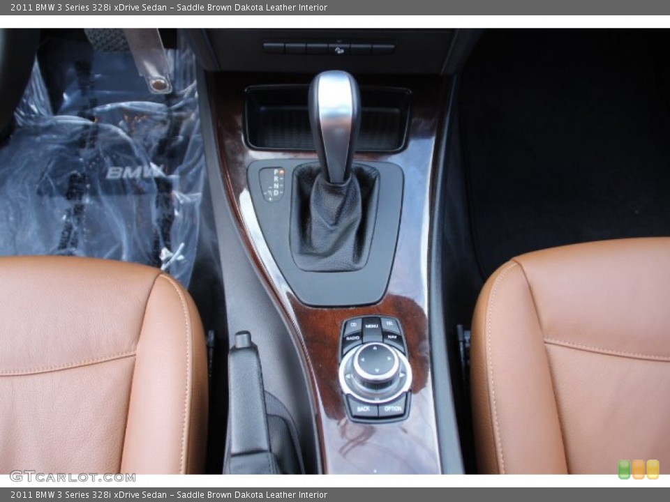 Saddle Brown Dakota Leather Interior Transmission for the 2011 BMW 3 Series 328i xDrive Sedan #90863186