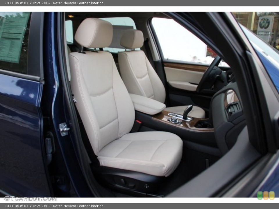 Oyster Nevada Leather 2011 BMW X3 Interiors