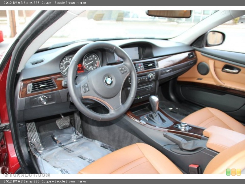 Saddle Brown Interior Dashboard for the 2012 BMW 3 Series 335i Coupe #90864274