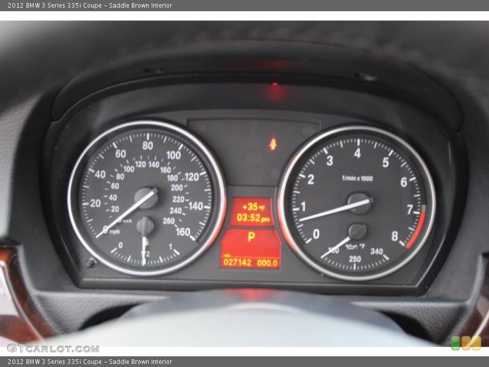 Saddle Brown Interior Gauges for the 2012 BMW 3 Series 335i Coupe #90864443