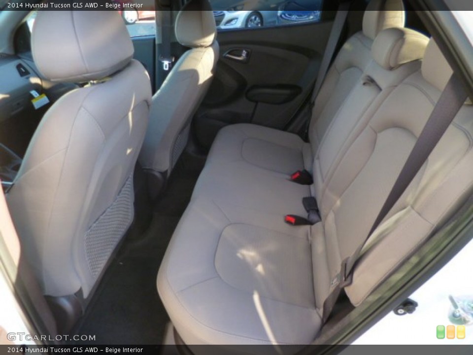 Beige Interior Rear Seat for the 2014 Hyundai Tucson GLS AWD #90865850