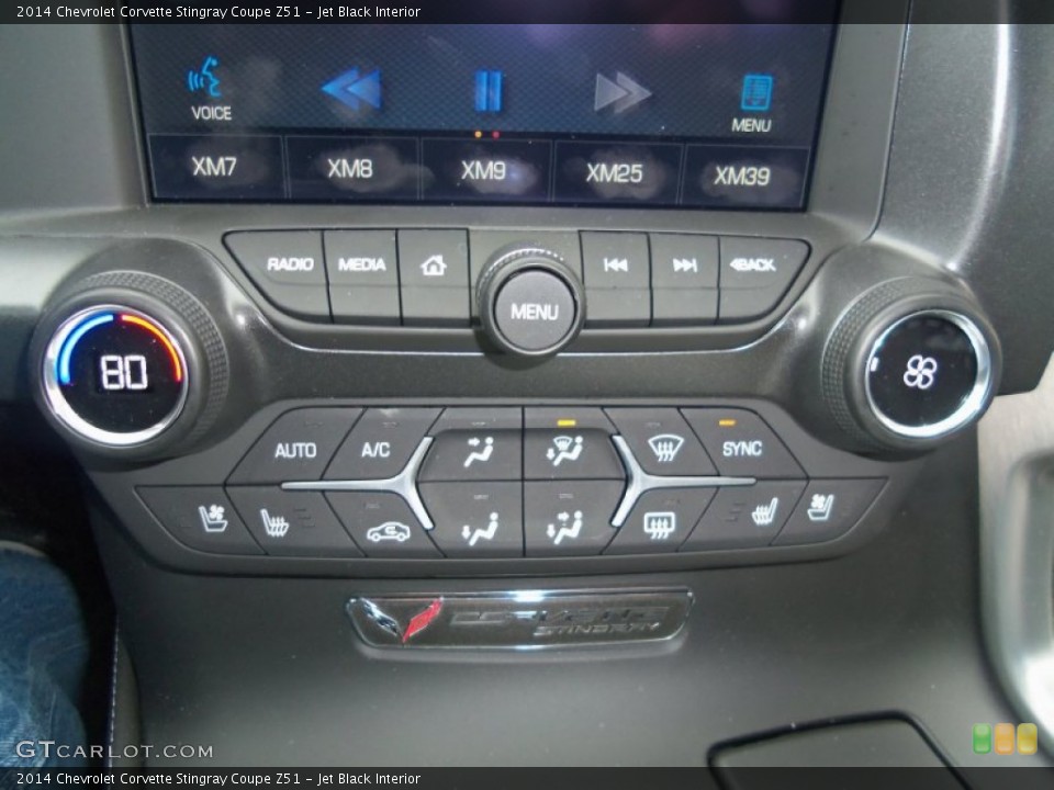 Jet Black Interior Controls for the 2014 Chevrolet Corvette Stingray Coupe Z51 #90867419