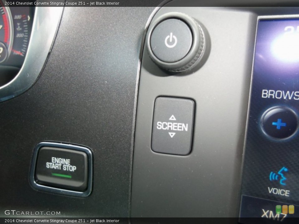 Jet Black Interior Controls for the 2014 Chevrolet Corvette Stingray Coupe Z51 #90867449
