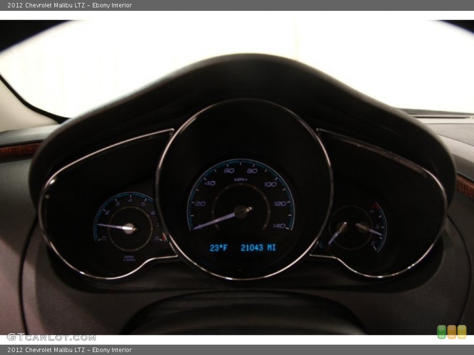 Ebony Interior Gauges for the 2012 Chevrolet Malibu LTZ #90868643
