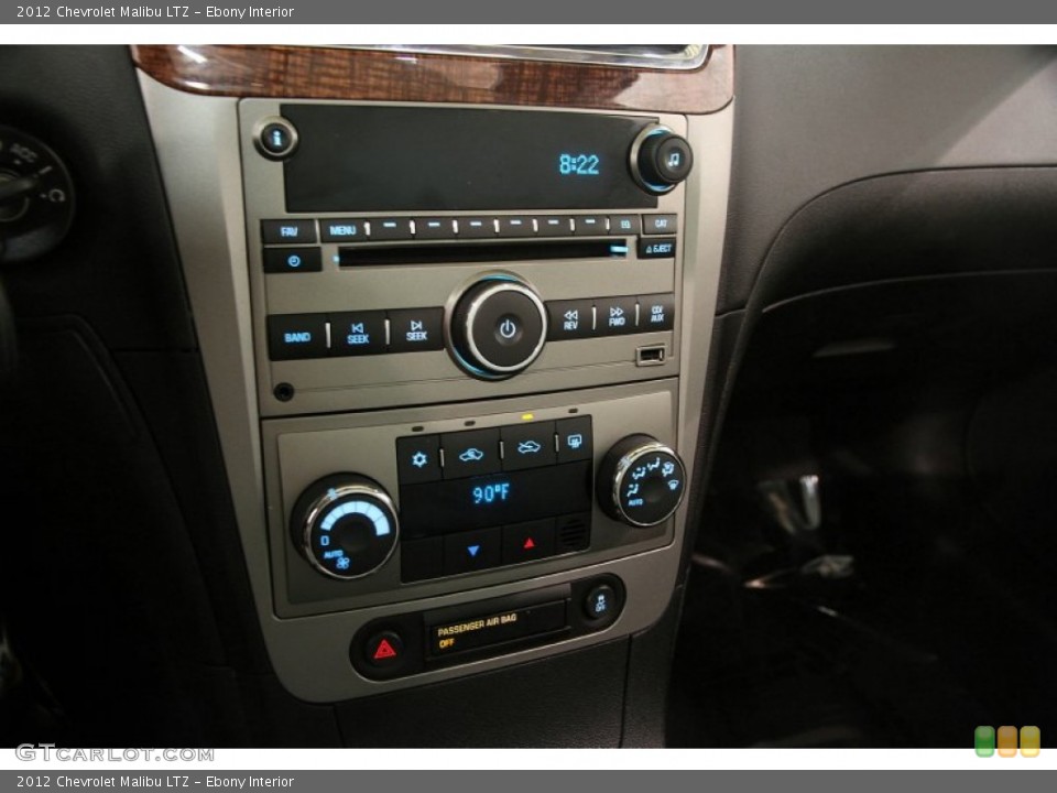 Ebony Interior Controls for the 2012 Chevrolet Malibu LTZ #90868677