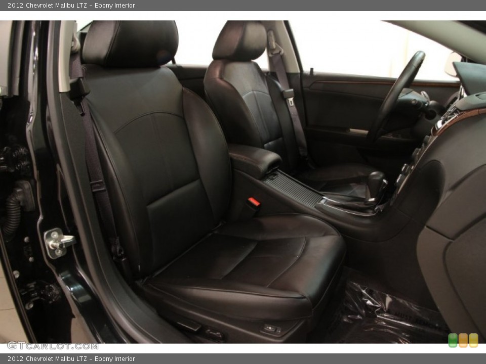 Ebony Interior Front Seat for the 2012 Chevrolet Malibu LTZ #90868727