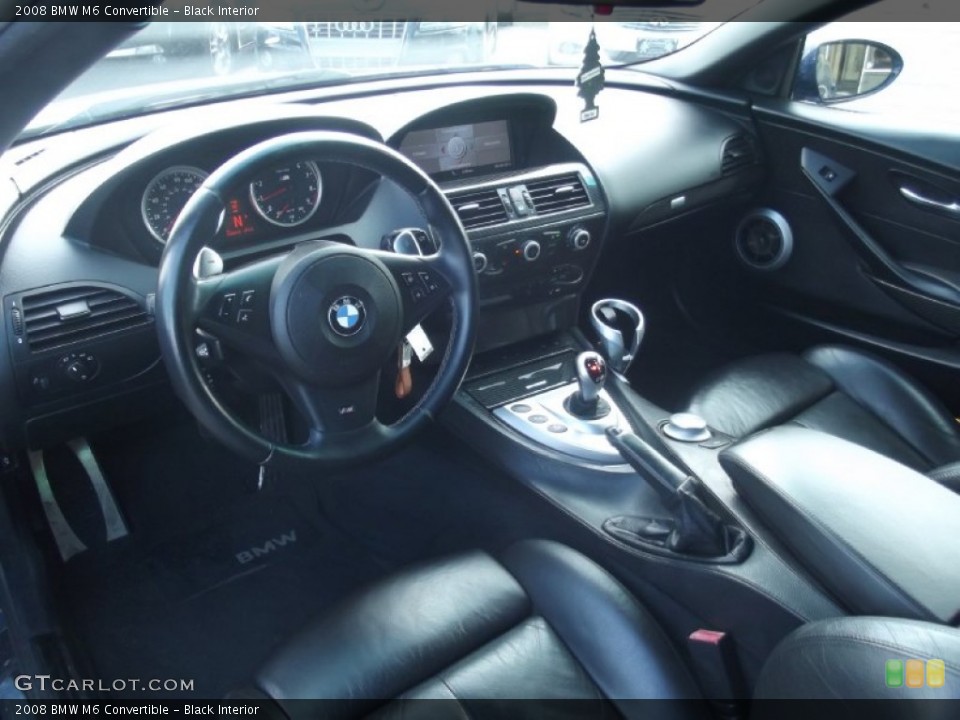 Black 2008 BMW M6 Interiors