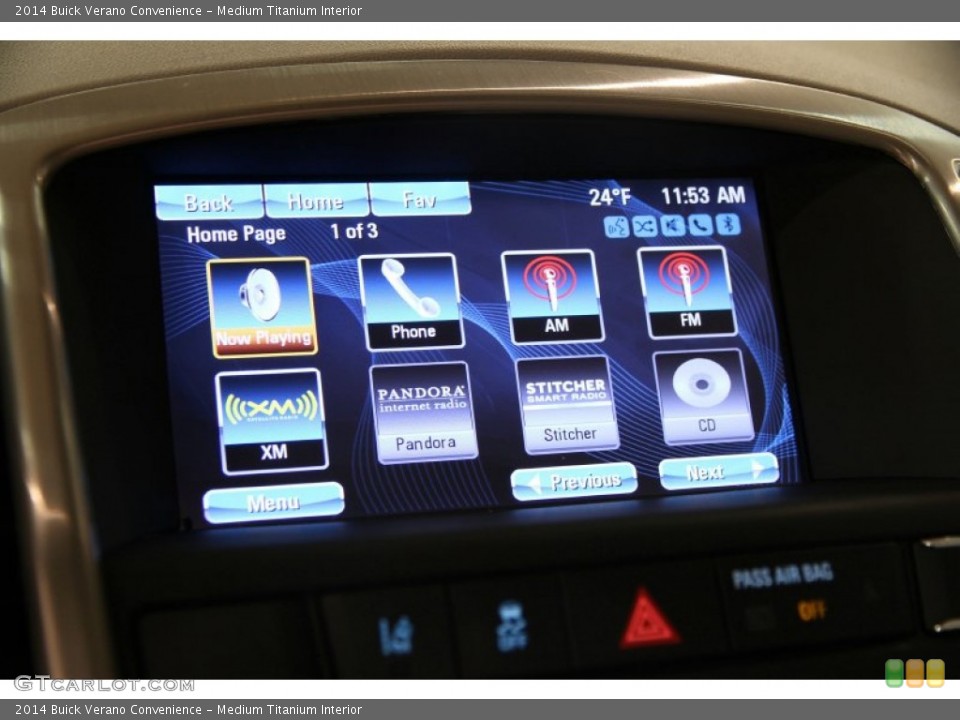 Medium Titanium Interior Controls for the 2014 Buick Verano Convenience #90871174