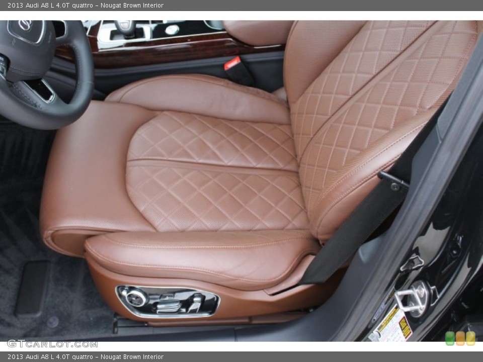 Nougat Brown Interior Front Seat for the 2013 Audi A8 L 4.0T quattro #90874221