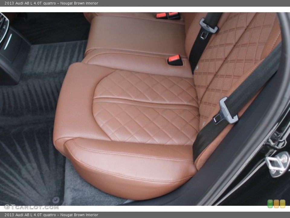 Nougat Brown Interior Rear Seat for the 2013 Audi A8 L 4.0T quattro #90874582