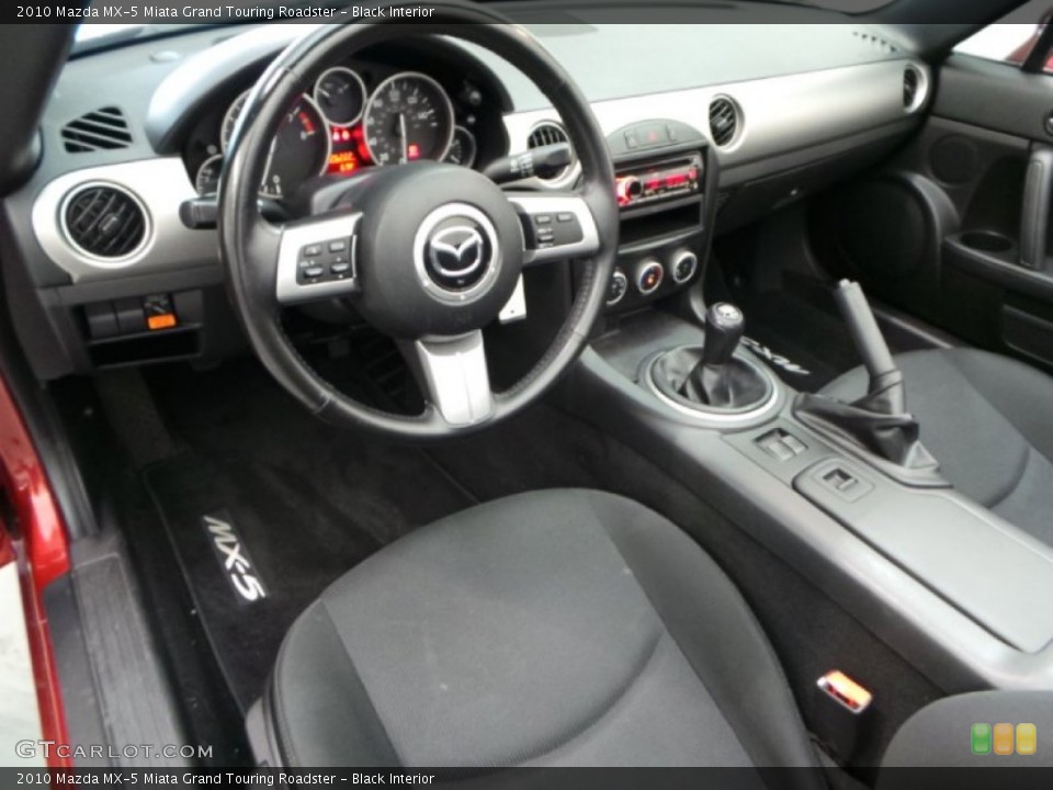 Black Interior Photo for the 2010 Mazda MX-5 Miata Grand Touring Roadster #90876827