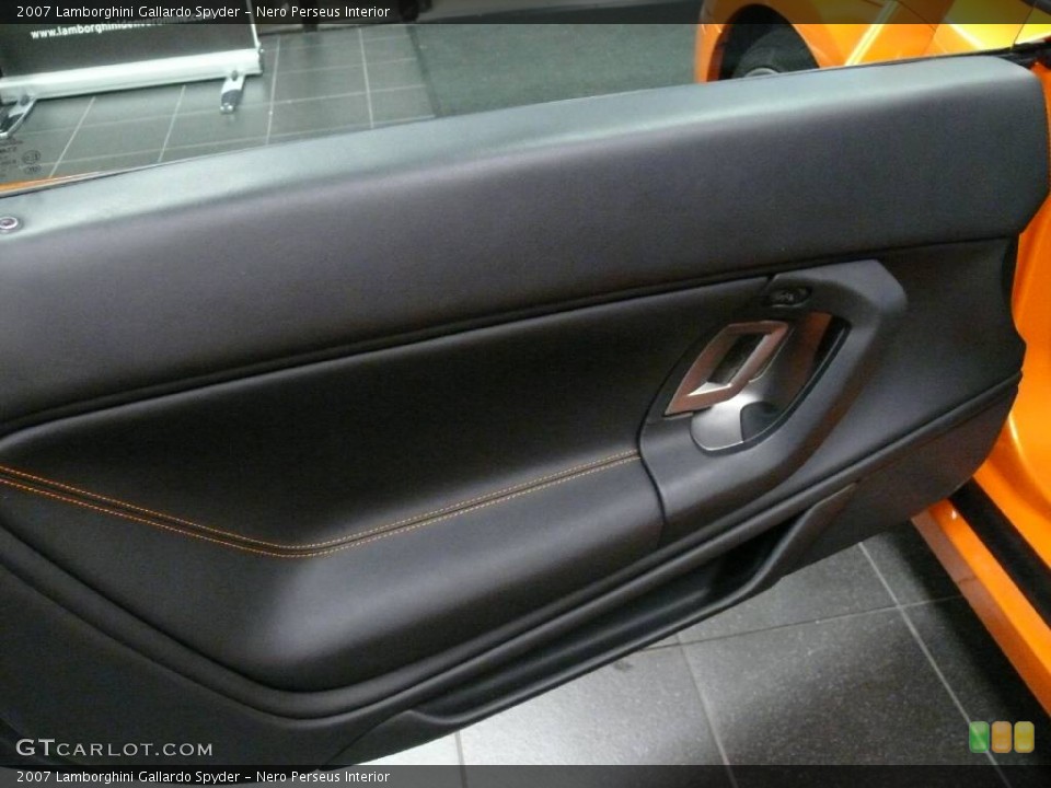 Nero Perseus Interior Door Panel for the 2007 Lamborghini Gallardo Spyder #908789
