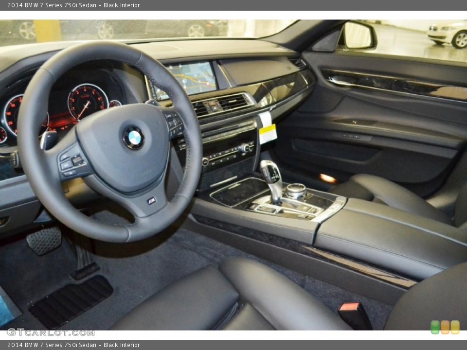Black Interior Prime Interior for the 2014 BMW 7 Series 750i Sedan #90879113