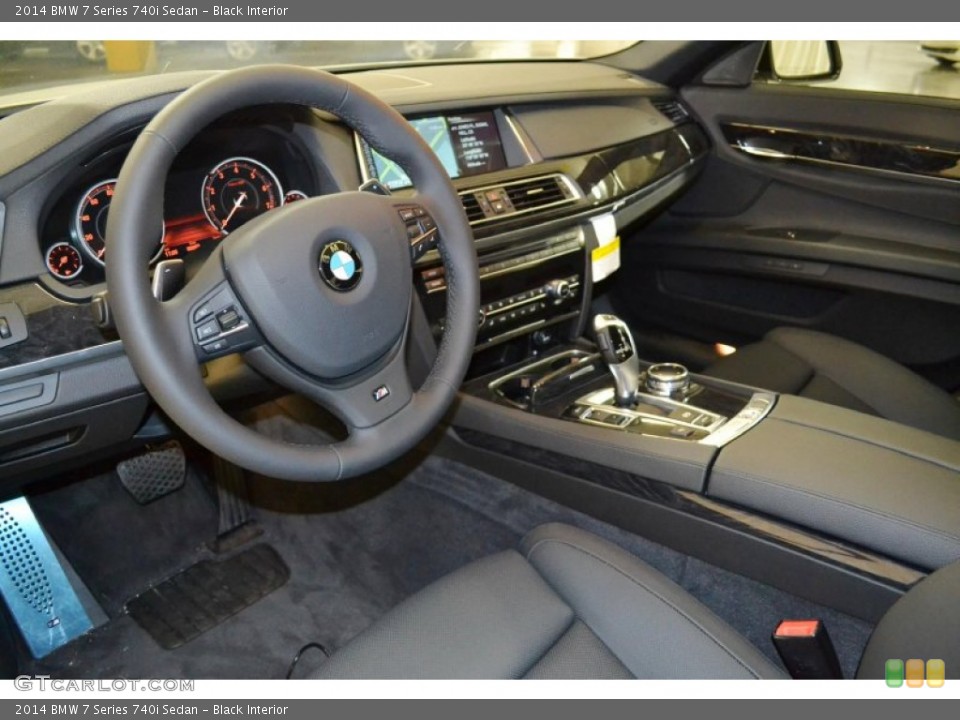 Black Interior Prime Interior for the 2014 BMW 7 Series 740i Sedan #90879416