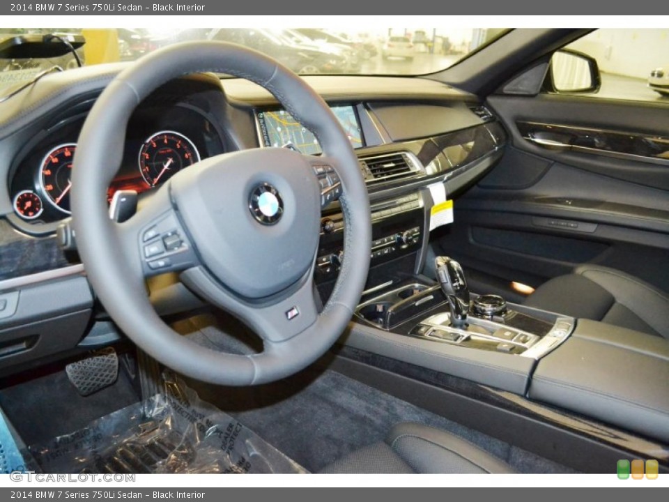 Black Interior Dashboard for the 2014 BMW 7 Series 750Li Sedan #90879659