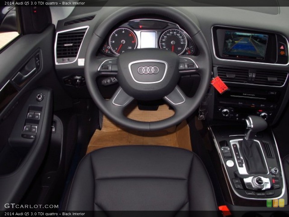 Black Interior Steering Wheel for the 2014 Audi Q5 3.0 TDI quattro #90879947