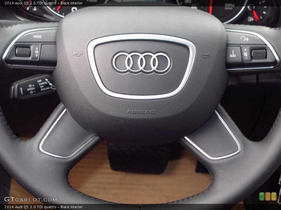 Black Interior Steering Wheel for the 2014 Audi Q5 3.0 TDI quattro #90879977