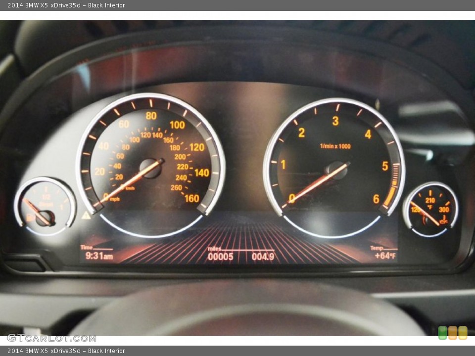 Black Interior Gauges for the 2014 BMW X5 xDrive35d #90882862