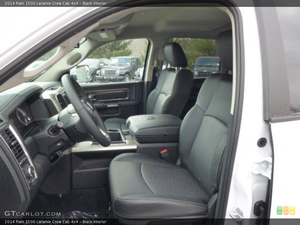 Black Interior Front Seat for the 2014 Ram 1500 Laramie Crew Cab 4x4 #90898792
