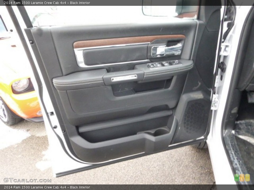 Black Interior Door Panel for the 2014 Ram 1500 Laramie Crew Cab 4x4 #90898804