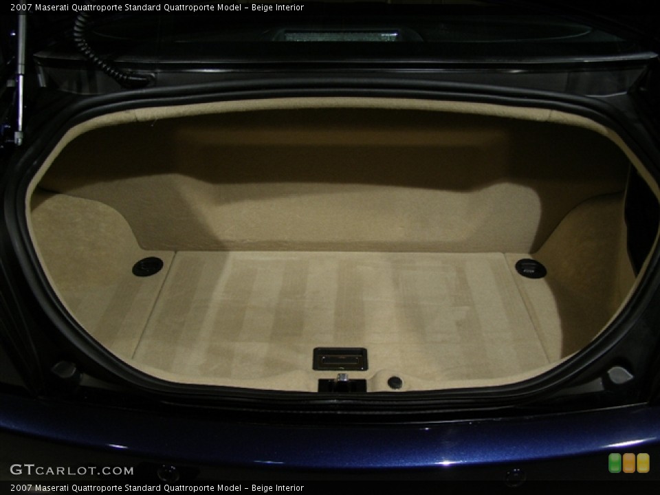 Beige Interior Trunk for the 2007 Maserati Quattroporte  #90904