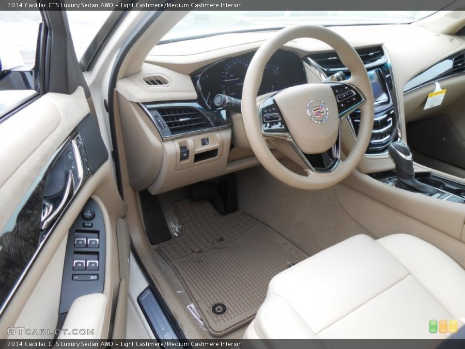 Light Cashmere/Medium Cashmere Interior Dashboard for the 2014 Cadillac CTS Luxury Sedan AWD #90904345
