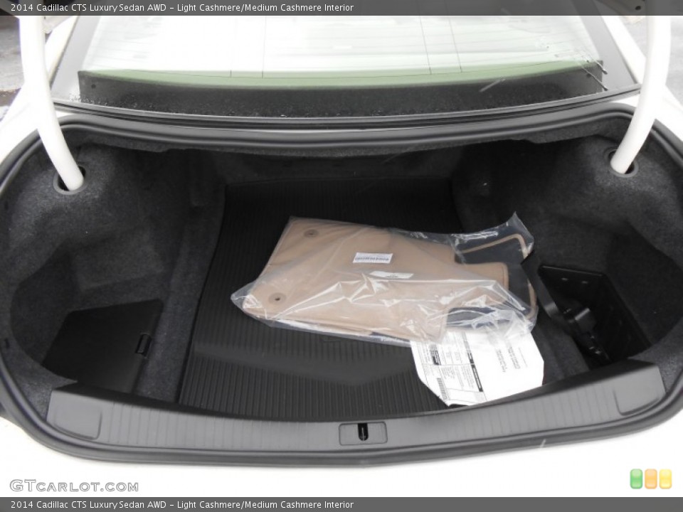 Light Cashmere/Medium Cashmere Interior Trunk for the 2014 Cadillac CTS Luxury Sedan AWD #90904366