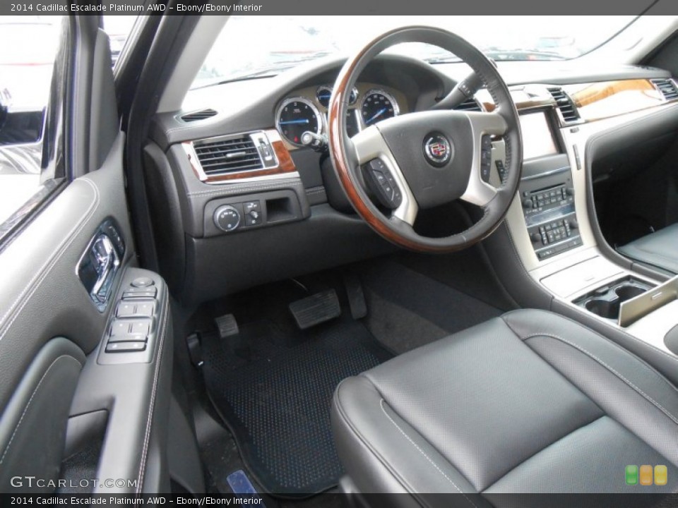Ebony/Ebony Interior Prime Interior for the 2014 Cadillac Escalade Platinum AWD #90905428