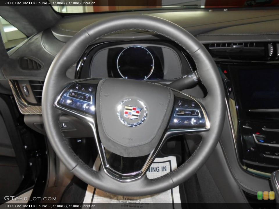 Jet Black/Jet Black Interior Steering Wheel for the 2014 Cadillac ELR Coupe #90906091