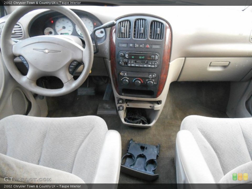 Taupe Interior Dashboard for the 2002 Chrysler Town & Country LX #90908986