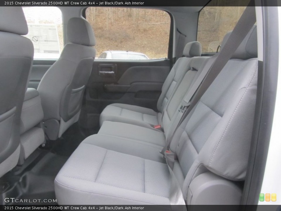 Jet Black/Dark Ash Interior Rear Seat for the 2015 Chevrolet Silverado 2500HD WT Crew Cab 4x4 #90909721