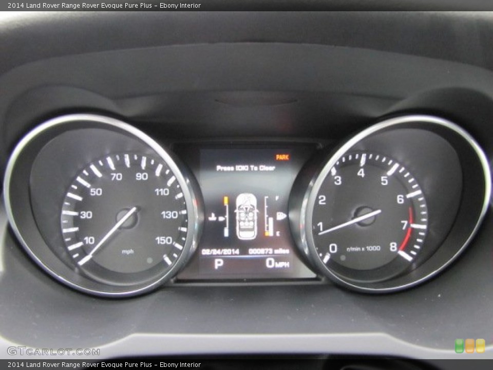 Ebony Interior Gauges for the 2014 Land Rover Range Rover Evoque Pure Plus #90913078