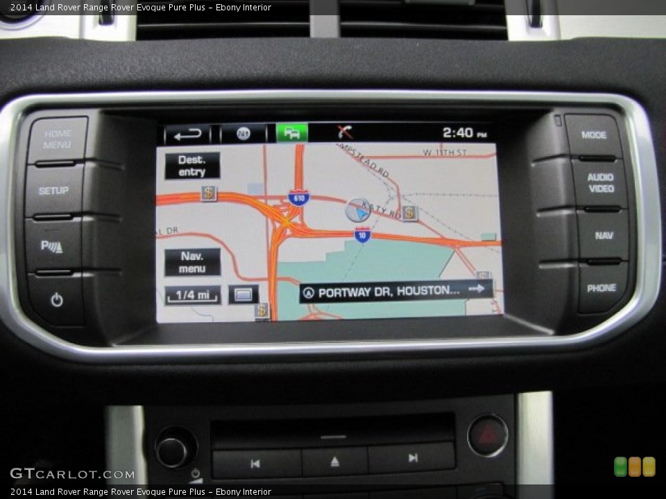 Ebony Interior Navigation for the 2014 Land Rover Range Rover Evoque Pure Plus #90913168