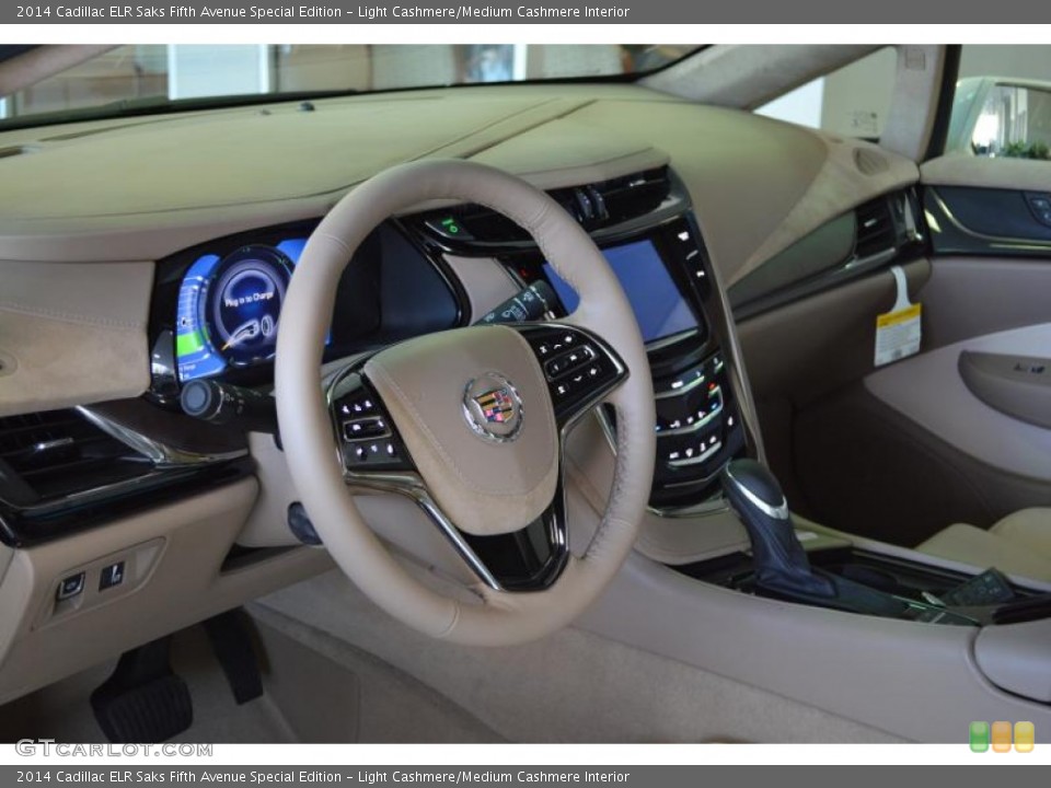Light Cashmere/Medium Cashmere Interior Dashboard for the 2014 Cadillac ELR Saks Fifth Avenue Special Edition #90913276