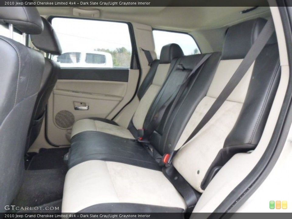 Dark Slate Gray/Light Graystone Interior Rear Seat for the 2010 Jeep Grand Cherokee Limited 4x4 #90913343