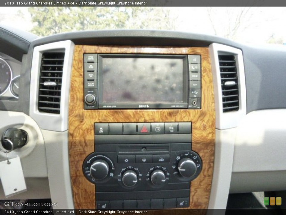 Dark Slate Gray/Light Graystone Interior Controls for the 2010 Jeep Grand Cherokee Limited 4x4 #90913403