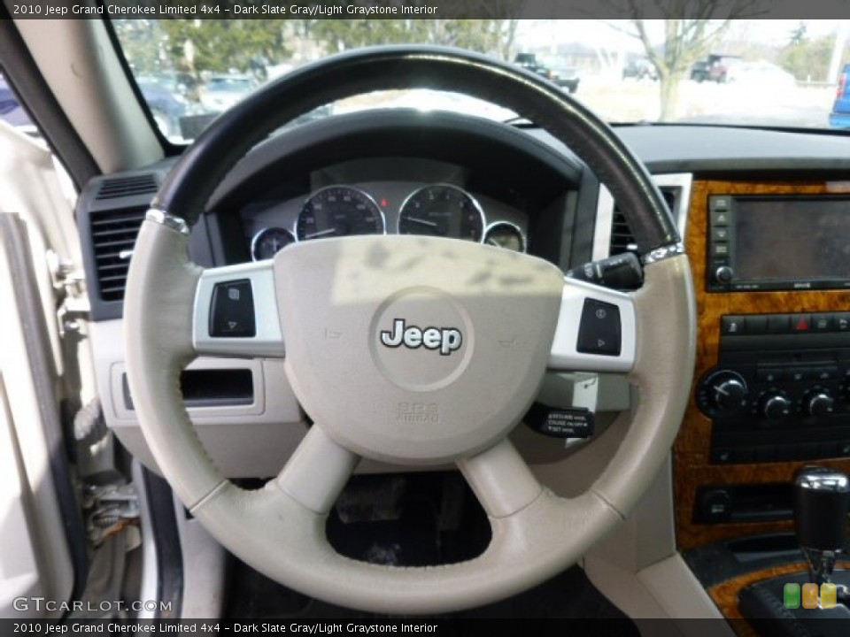 Dark Slate Gray/Light Graystone Interior Steering Wheel for the 2010 Jeep Grand Cherokee Limited 4x4 #90913438