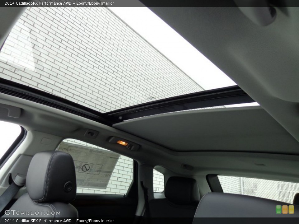 Ebony/Ebony Interior Sunroof for the 2014 Cadillac SRX Performance AWD #90913810