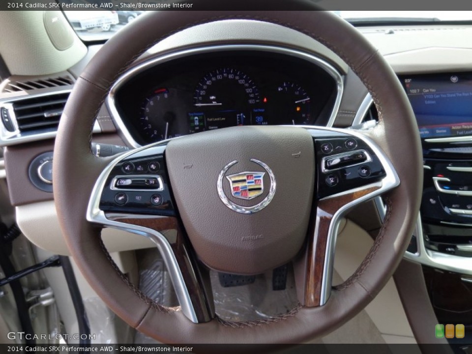 Shale/Brownstone Interior Steering Wheel for the 2014 Cadillac SRX Performance AWD #90915082